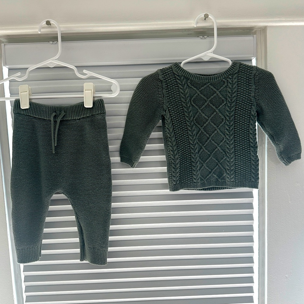 Carter’s Just One You 2-Piece Organic Cotton Cable Knit Sweater Set